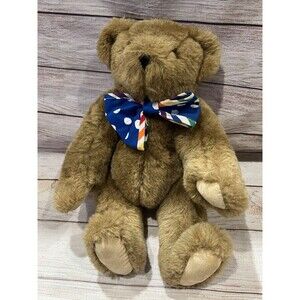 Vermont Bear Plush Stuffed Animal Brown Movable Arms Legs